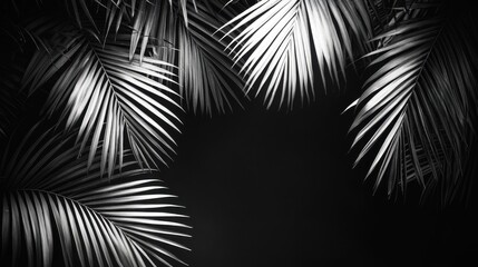 Palm leaves backgrounds plant leaf.