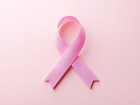 Pink ribbon for breast cancer awareness