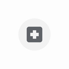 nearby hospital icon sign vector