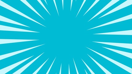 Abstract background of radiation blue stripes pattern