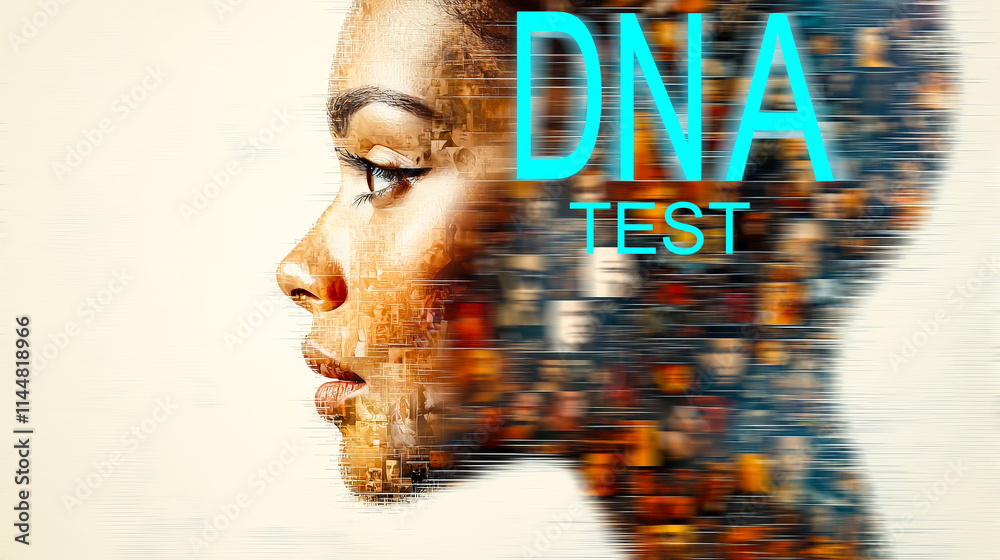 Poster Innovative approach to DNA testing using digital art and human profiles in a creative display