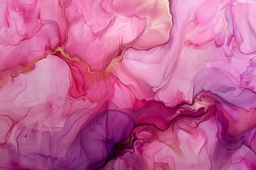 Marble Texture in magenta Colors. Elegant Background, pink and gold marble texture, liquid ink technique, abstract background, Abstract background with amethyst effect texture.


