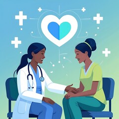 Doctor and Patient Share a Caring Moment of Health