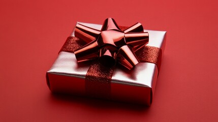 Gift wrapped product with bow