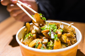 Authentic Taiwanese cold braised vegetable tofu