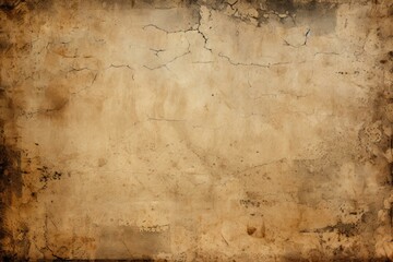 Antique parchment paper background displaying aging, wear, cracks, and stains, creating a vintage texture