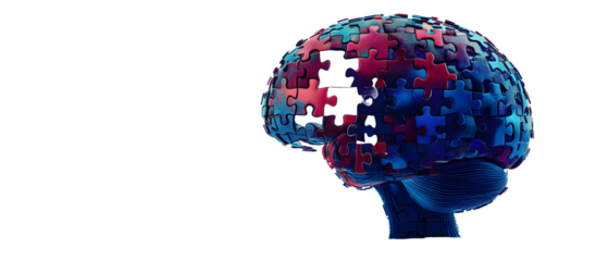 Alzheimer awareness day, dementia diagnosis, Parkinson´s disease, memory loss disorder, brain with puzzle pieces, generative AI
