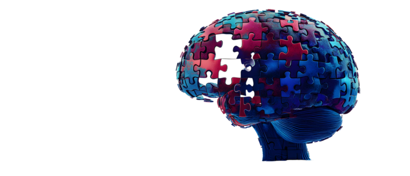 Alzheimer awareness day, dementia diagnosis, Parkinson´s disease, memory loss disorder, brain with puzzle pieces, generative AI - Powered by Adobe