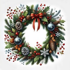 Christmas wreath. 