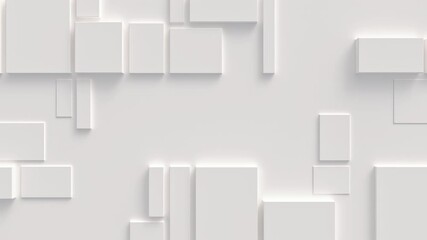 Abstract motion background from random moving cube blocks, seamless loop animation - Powered by Adobe