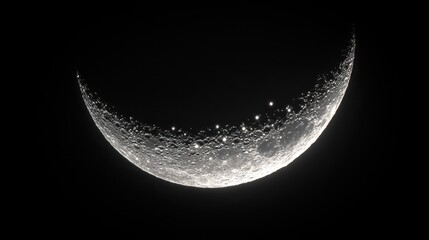 Naklejka premium Moon sparkle light glitter astronomy outdoors eclipse.