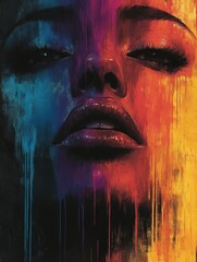 Woman's captivating eyes, a window to her soul, reflect the world's beauty and fashion