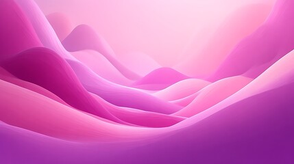 Obraz premium Abstract Pink and Purple Wavy Landscape