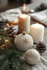 Close-up of table decorations