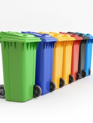 Colorful Trash Cans
