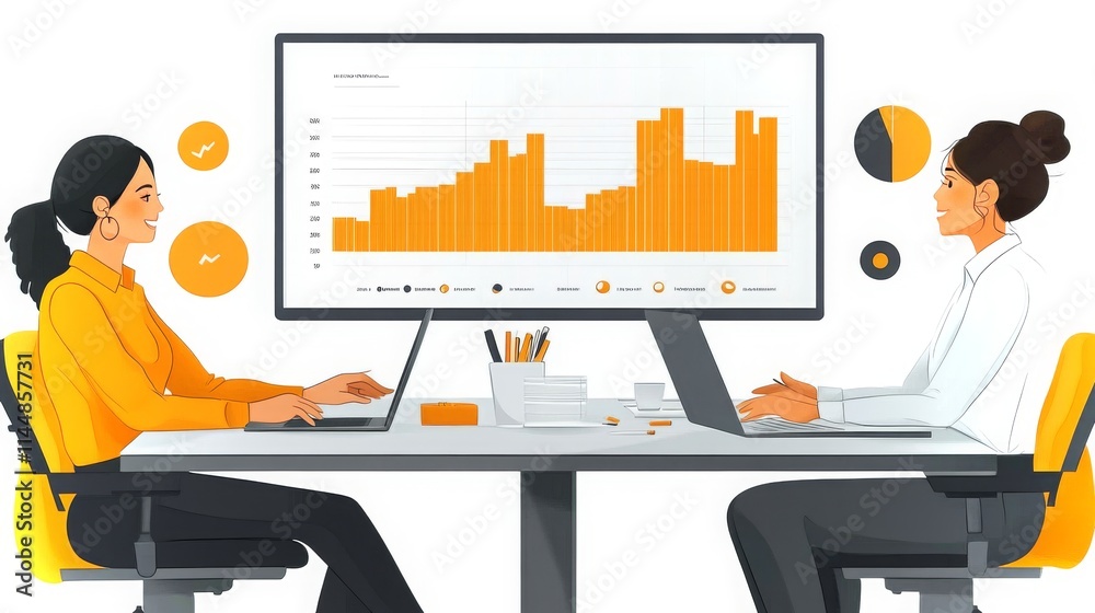 Poster dynamic collaboration on advanced reporting with ai technology and data visualization