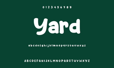 Playful cartoon Font, funky typeface for joyful brings life designs like children's artwork, birthday invitations, playful branding, and carnival typography.