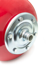 Flange of expansion tank of heating system