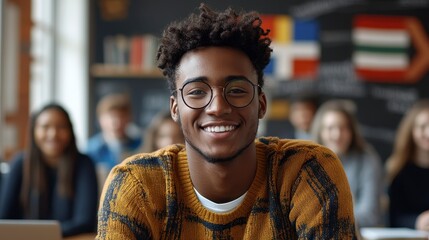 Engaging classroom learning experience school student portrait educational environment close-up view personal growth insights