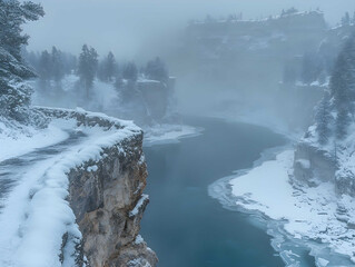 Yellowstone National Park. Winter.