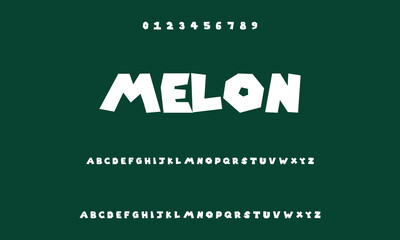 Playful cartoon Font, funky typeface for joyful brings life designs like children's artwork, birthday invitations, playful branding, and carnival typography.