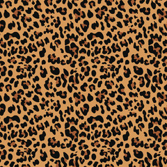 modern animal leopard pattern print repeat classic vector background