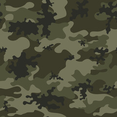 Fototapeta premium modern army camouflage print, vector seamless texture, fashion design on textile