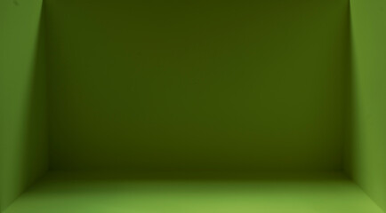  empty room  background with green screen
