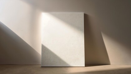 Fototapeta premium Blank canvas with soft light and shadow.