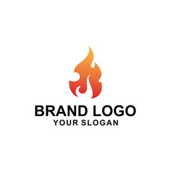 abstract fire logo vector illustration