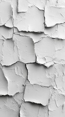 Obraz premium Detailed Cracked White Wall Texture, Architectural Design