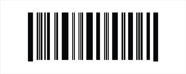 Barcode isolated on white background, Code stripes sticker, Barcode labels, customers qr code, Simple fake bar code, Bar code for web design, Barcode product distribution icon