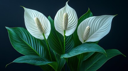 Stunning Peace Lily: A Delicate Botanical Still Life