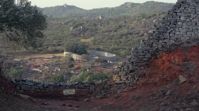 Ruins of the Great Zimbabwe city in the south-eastern hills of the modern country of Zimbabwe