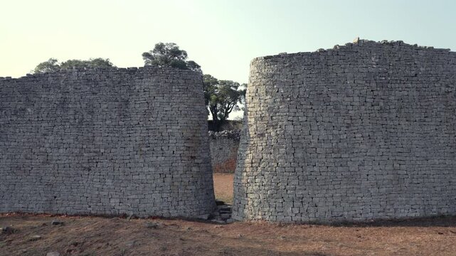 Ruins of the Great Zimbabwe city in the south-eastern hills of the modern country of Zimbabwe