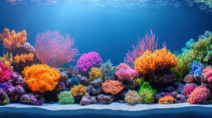 Fotobehang Vibrant underwater coral reef scene. © AGUNG