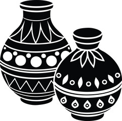 illustration of a vase with a flower