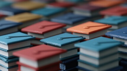 Organizing educational resources library stock photo classroom close-up study materials