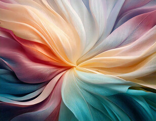 Luxurious fabric. Abstract fabric background with soft pastel waves. Gradient colors. For applique design