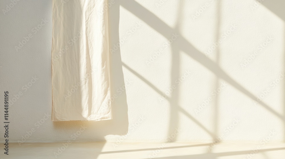 Poster Minimalist Abstract Light Patterns on Textured Surface