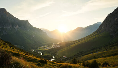 panorama of the mountains