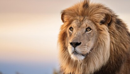 portrait of a lion