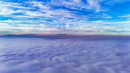 Drone footage above the clouds in Bursa fascinated the audience.