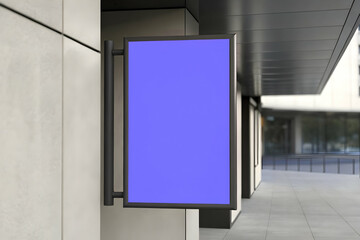 Empty Storefront Sign Display 