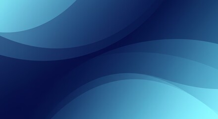 A vibrant abstract background featuring smooth blue waves creating a serene and modern visual appeal for various creative projects.