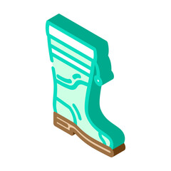 safe footwear injury prevention isometric icon vector. safe footwear injury prevention sign. isolated symbol illustration