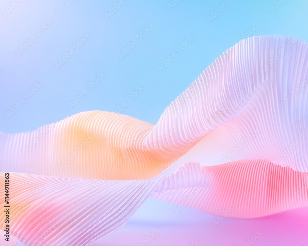 Poster abstract finance patterns pastel paper textures and surreal curves
