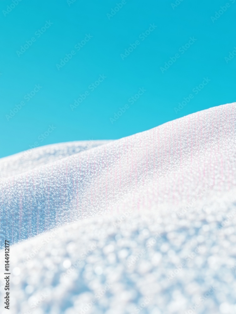 Aufkleber digital winter abstract snowy landscape with holographic patterns