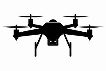 drone line art silhouette vector illustration