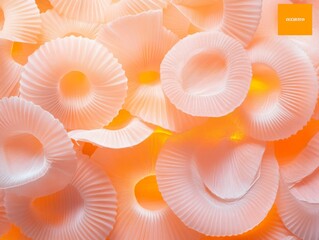 Ethereal Abstract Imagery of Glowing Textured Patterns in Warm Tones